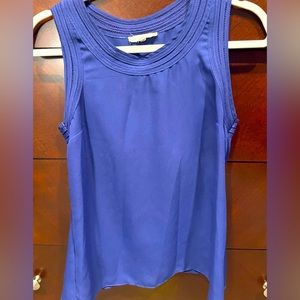 Beautiful blue/deep purple sleeveless blouse